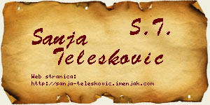 Sanja Telesković vizit kartica